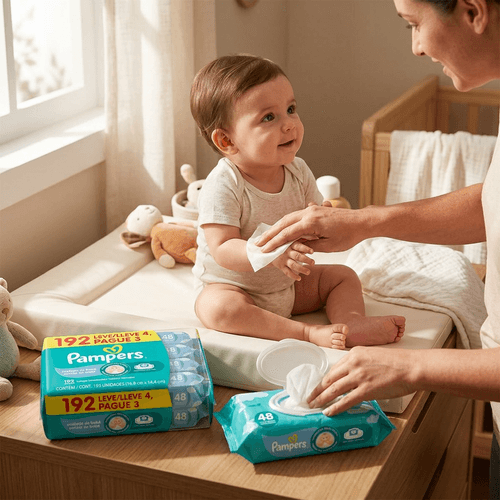 Lenço Umedecido Pampers 48 Uni - Leve 4 Pague 3
