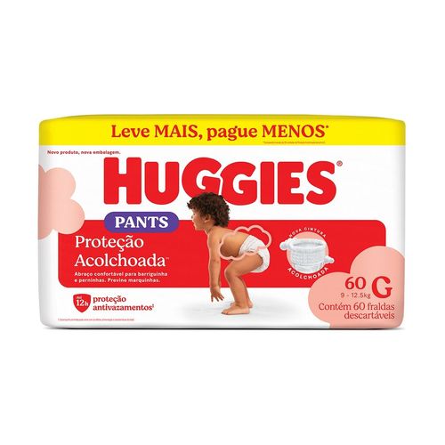 Fralda Huggies Roupinha Supreme Care - Tamanho G com 60 Fraldas