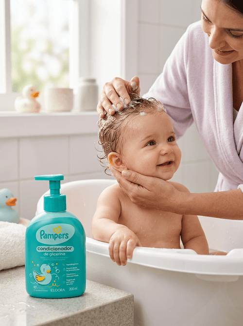 Condicionador Infantil Pampers Glicerina Hipoalergênico 200ml
