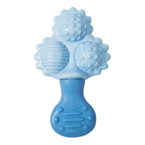 Mordedor e Chocalho Vila Toy Bolas Azul 1 Unidade