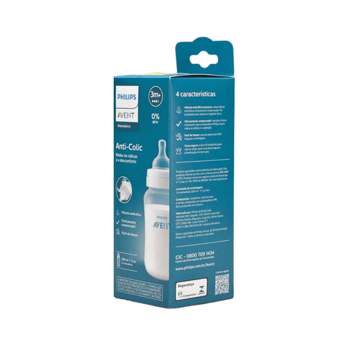 Mamadeira Philips Avent Anticólica Transparente 330ml