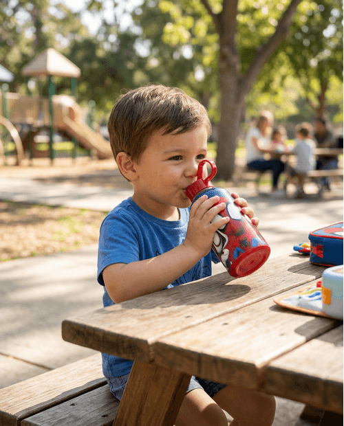 Garrafa Infantil Reval Spidey Vermelha 280ml