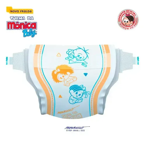 Fralda Infantil Turma da Mônica Baby XXG 36 Unidades