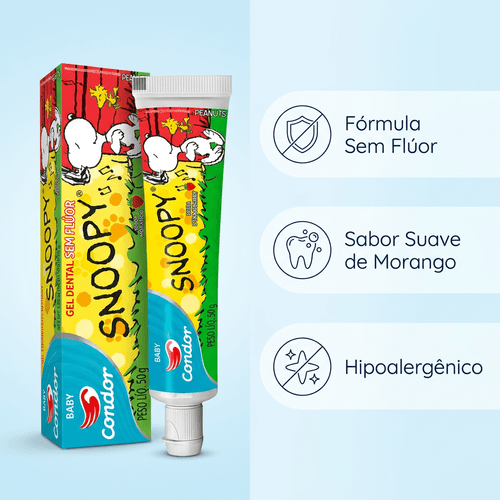 Creme Dental Infantil Condor Snoopy Baby 50g