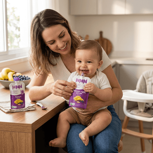 Papinha Orgânica Papapa Banana Mirtilo e Quinoa 100g