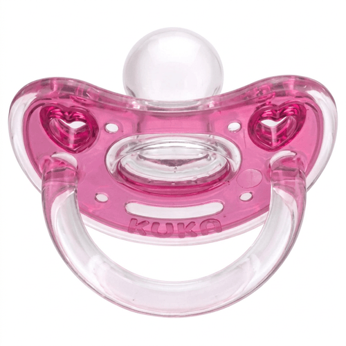 Chupeta Kuka Elegance Plus Ortodôntica Rosa Tamanho 2