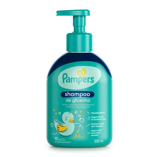 Shampoo Infantil Pampers Glicerina 200ml