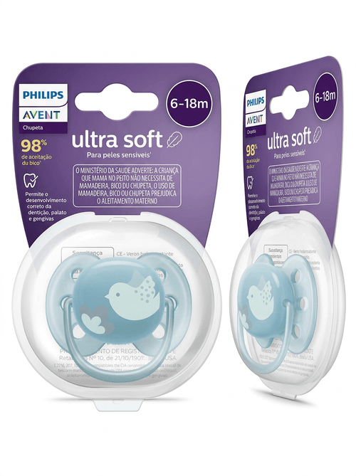 Chupeta Philips Avent Ultra Air Azul 6-18 Meses