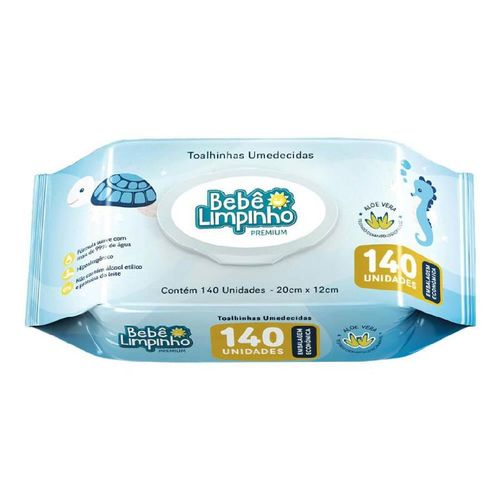 Lenço Umedecido Cimed Bebê Limpinho Premium 140 Unidades