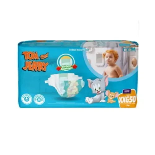 Fralda Infantil Tom e Jerry Hiper Tamanho XXG - 50 Uni