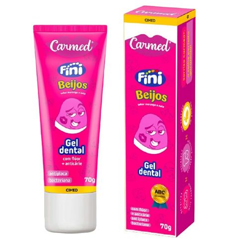 Creme Dental Carmed Fini Beijo com Flúor 70g