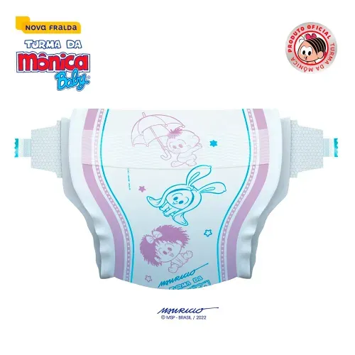 Fralda Turma da Mônica Baby Mega G - 44 Unidades