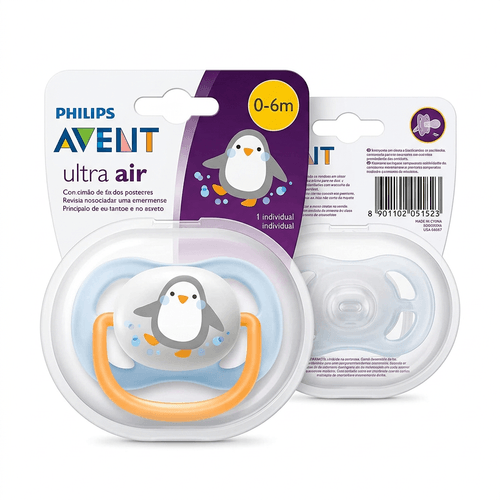 Chupeta Philips Avent Ultra Air 0-6 Meses Pinguim