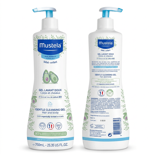 Sabonete Líquido Infantil Mustela Bebê Suave 750ml