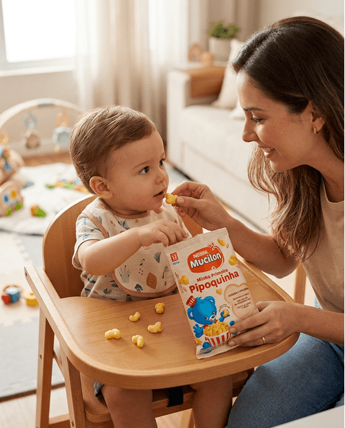 Snack Infantil de Milho Mucilon Minha Primeira Pipoquinha 35g