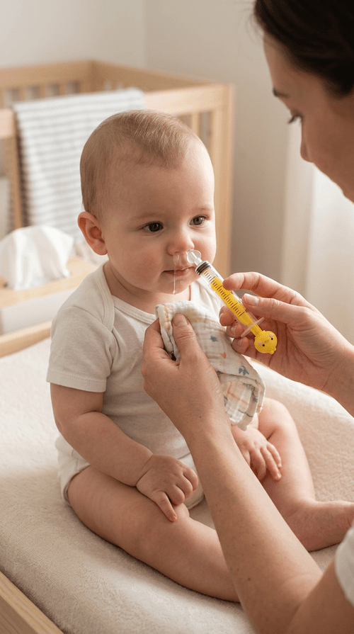 Seringa de Lavagem Nasal Infantil Vila Toy Pintinho Amarelinho 10ml