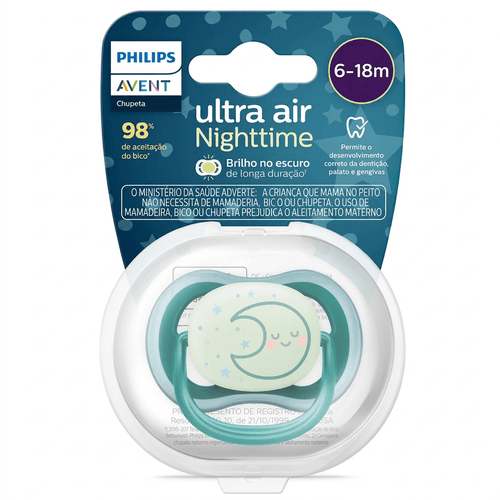 Chupeta Philips Avent Ultra Air Noturna 6-18 Meses