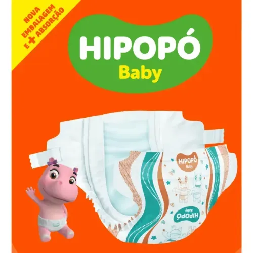 Fralda Infantil Hipopó Baby XXG 40 Unidades