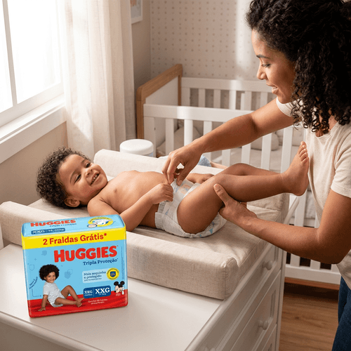 Fralda Huggies Tripla Proteção Meguinha Tamanho XXG - 26 Unidades