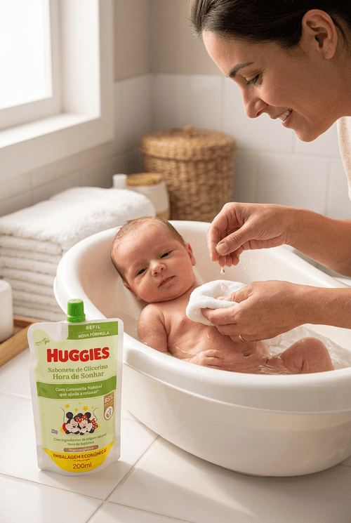 Sabonete Líquido Infantil Huggies Camomila Refil 200ml