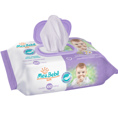 Lenço Umedecido Hygieline Meu Bebê Soft 100 Unidades