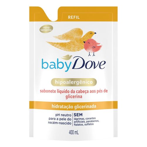 Sabonete Líquido Infantil Dove Baby Hidratação Glicerinada Refil 400ml