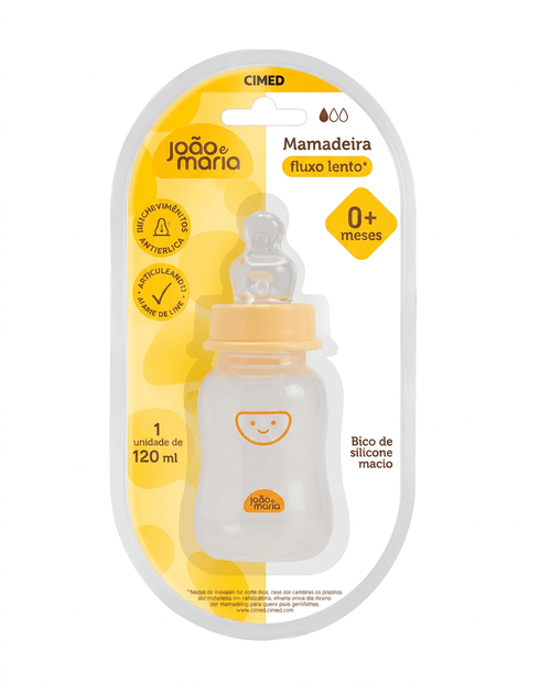 Mamadeira Cimed João e Maria Bico Orto 120ml