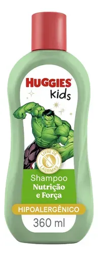 Shampoo Infantil Huggies Kids Hulk Nutrição e Força 360ml