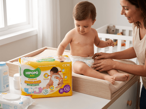 Fralda Hipopó Baby Shortinho Confort Tamanho XXG - 48 uni