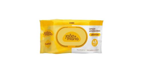 Lenço Umedecido João e Maria Com Fragrância 4 Unidades