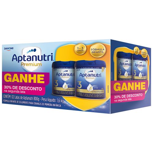 Fórmula Infantil Aptanutri Premium 3 800g 2 Unidades