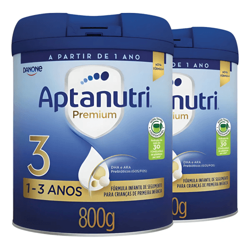 Fórmula Infantil Aptanutri Premium 3 800g 2 Unidades