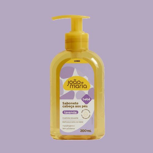 Sabonete Líquido Infantil Cimed João e Maria Lavanda 180ml