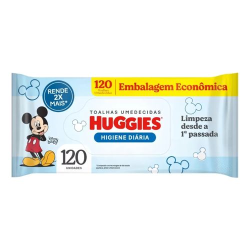 Lenço Umedecido Huggies 120 Unidades