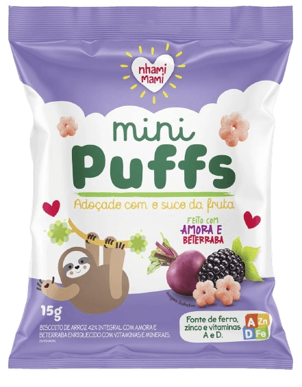 Biscoito Integral Infantil Nhami Mami Amora e Beterraba 15g