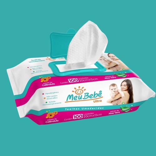 Lenço Umedecido Hygieline Meu Bebê Ultra 100 Unidades