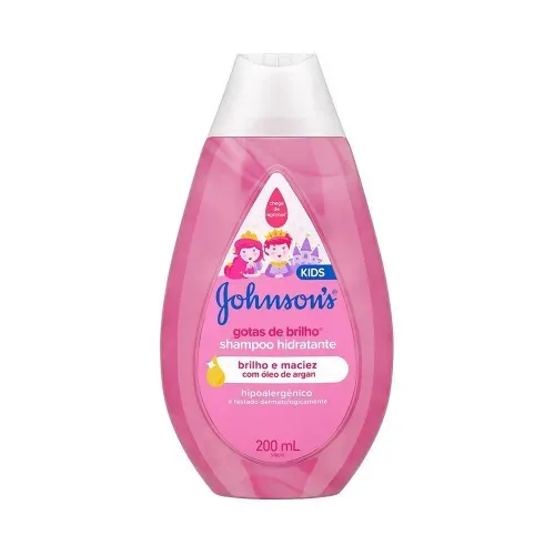 Shampoo Infantil Johnson's Baby Gotas de Brilho 200ml