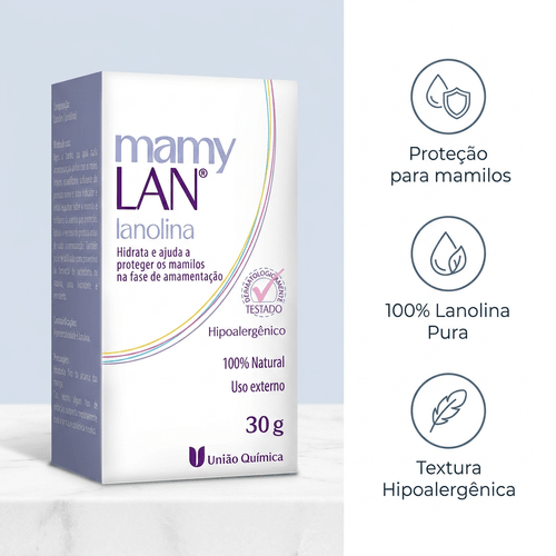Pomada Protetora de Mamilos Mamylan Lanolina 30g