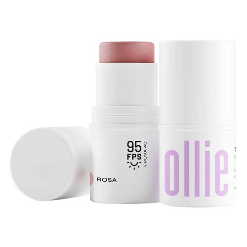 Bastão 3 em 1 Blush Batom e Sombra FPS 95 Rosa - Ollie