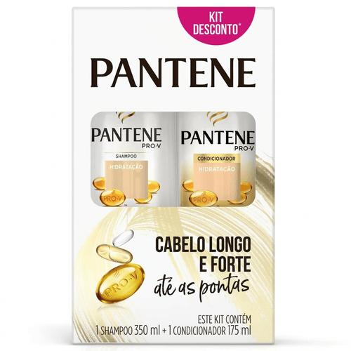 Kit Shampoo Pantene Hidratação 350ml + Condicionador 175ml