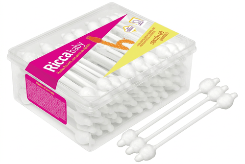 Hastes Flexíveis Baby Ricca 60 Unidades