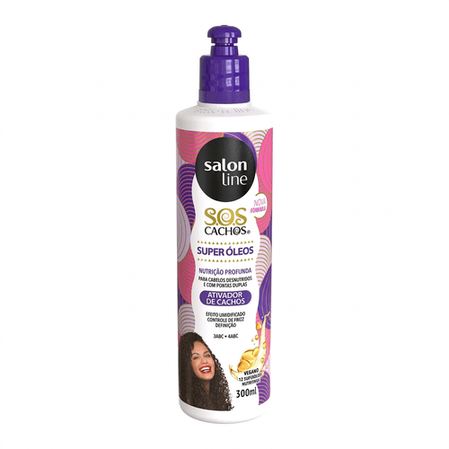 Ativador de Cachos Salon Line S.O.S Cachos Super Óleos 300ml