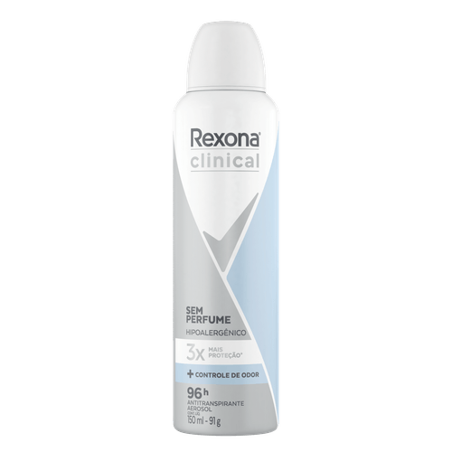 Desodorante Aerosol Rexona Clinical Sem Perfume 150ml