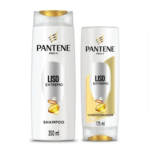 Kit Shampoo Pantene Liso Extremo 350ml + Condicionador 175ml