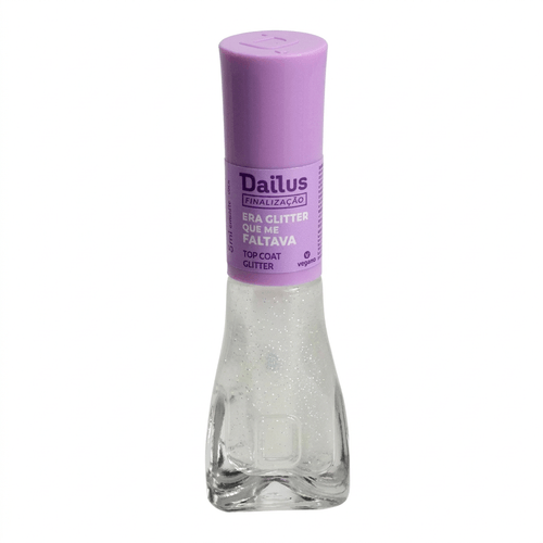 Esmalte Dailus Top Coat Cor Era Glitter que Me Faltava 8ml
