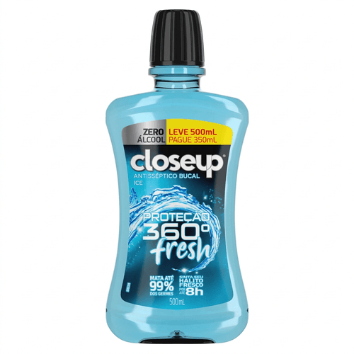 Enxaguante Bucal Closeup Ice Sem Álcool 500ml
