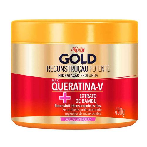 Máscara Capilar Niely Gold Reconstrução Potente 430g