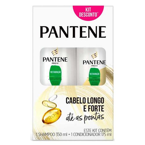 Kit Shampoo Pantene Restauração 350ml + Condicionador 175ml