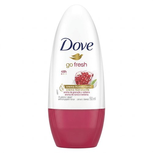 Desodorante Roll-On Feminino Dove Go Fresh Romã e Verbena 50ml