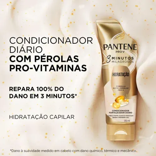 Condicionador Pantene Pro-V 3 Minutos Milagrosos Hidratação 170ml